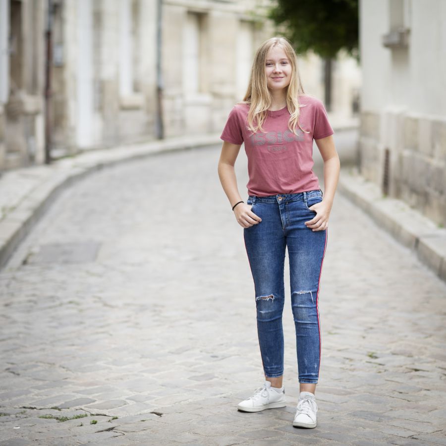 Tee shirt vieux rose femme deals