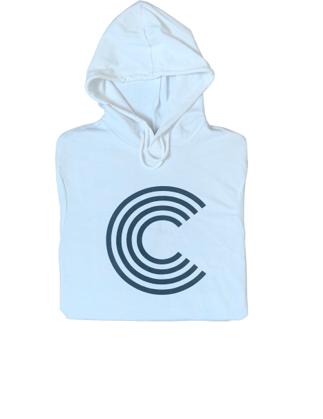 sweat capuche C blanc