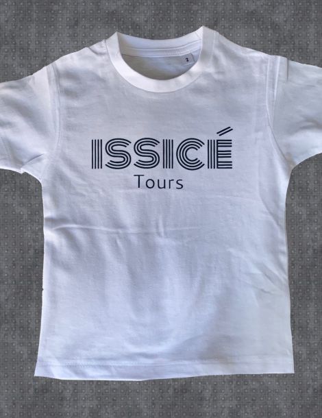 T-shirt enfant col rond blanc